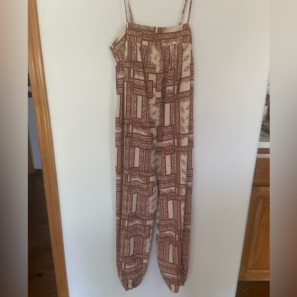 NWT Boho Floral Jumpsuit